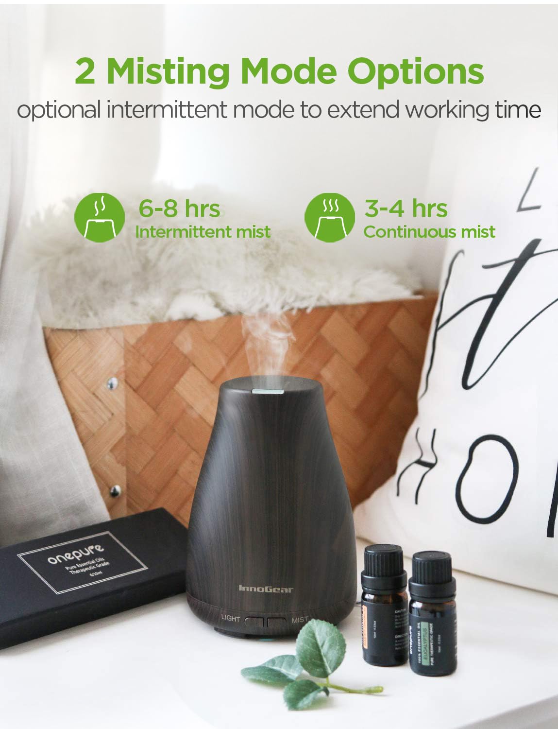 InnoGear Essential Oil Diffuser with 6 Oils Set