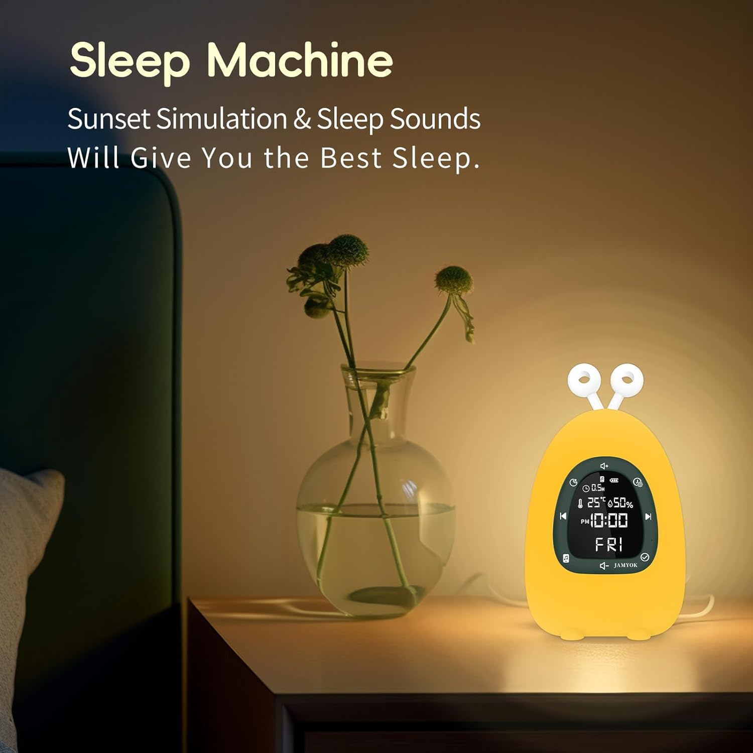 Sunrise Alarm Clock with Light and White Noise