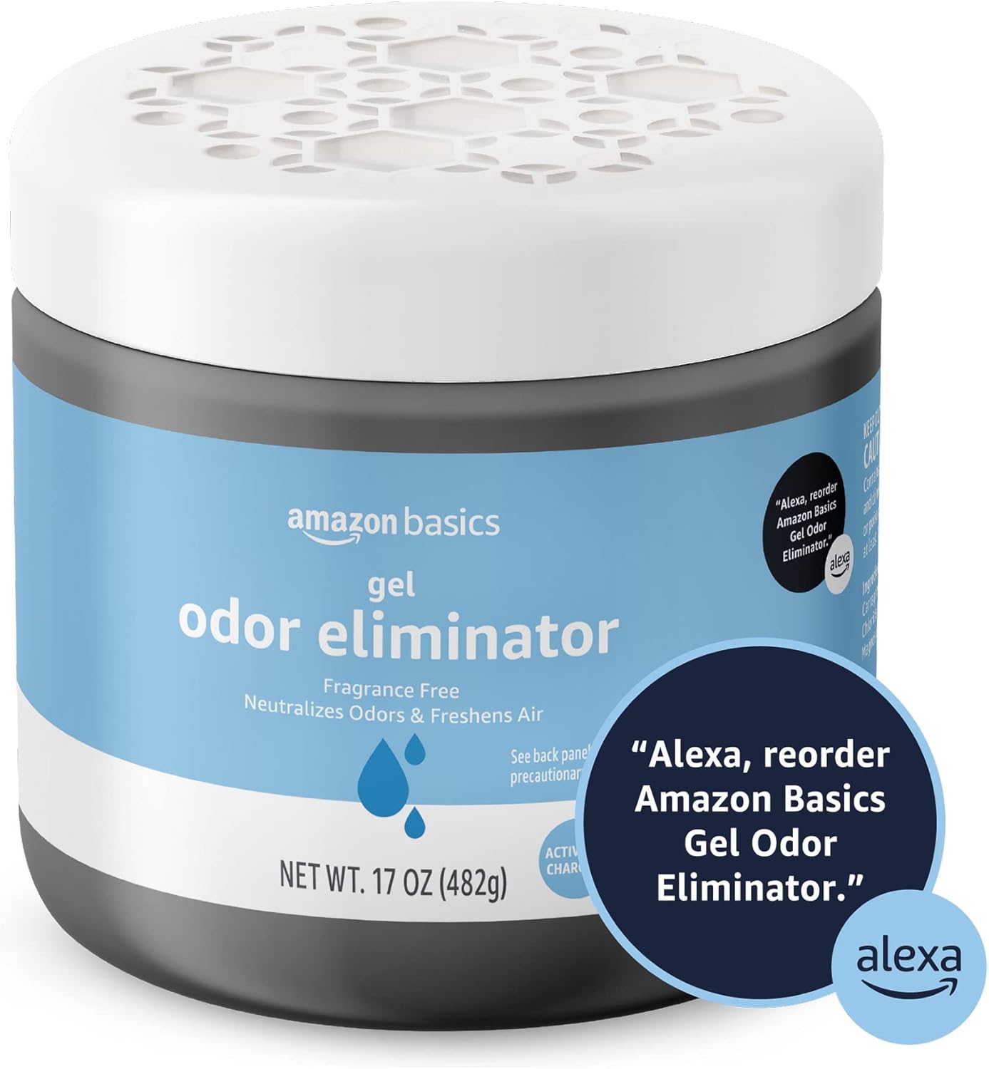 Amazon Basics Gel Odor Eliminator 17 Oz Pack of 2