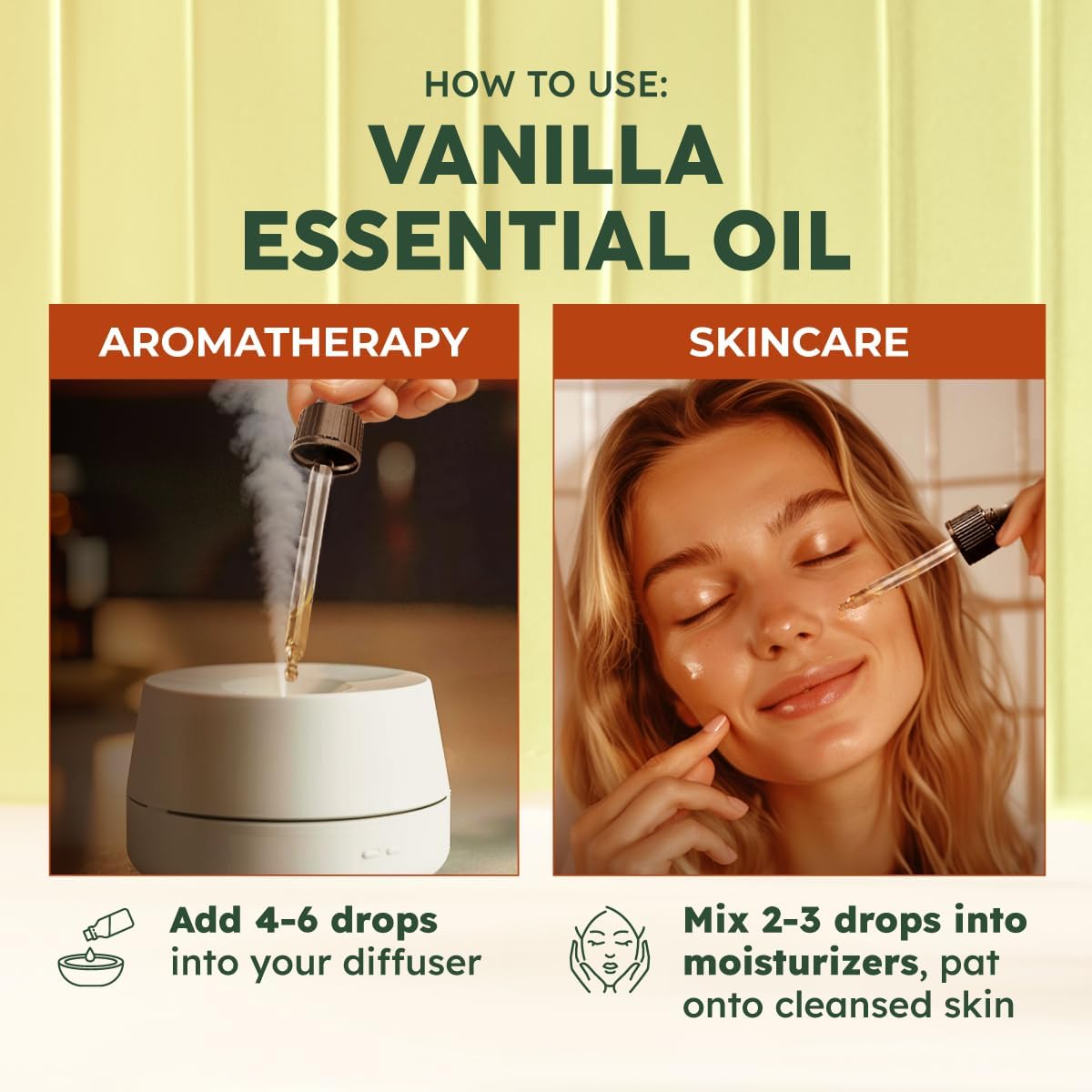Kukka Vanilla Essential Oil 4 Fl Oz for Diffuser Skin