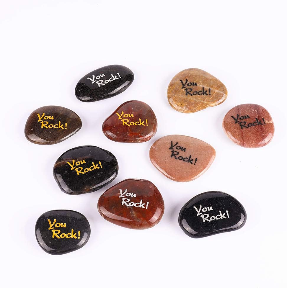 ROCKIMPACT 100PCS You Rock Engraved Rocks
