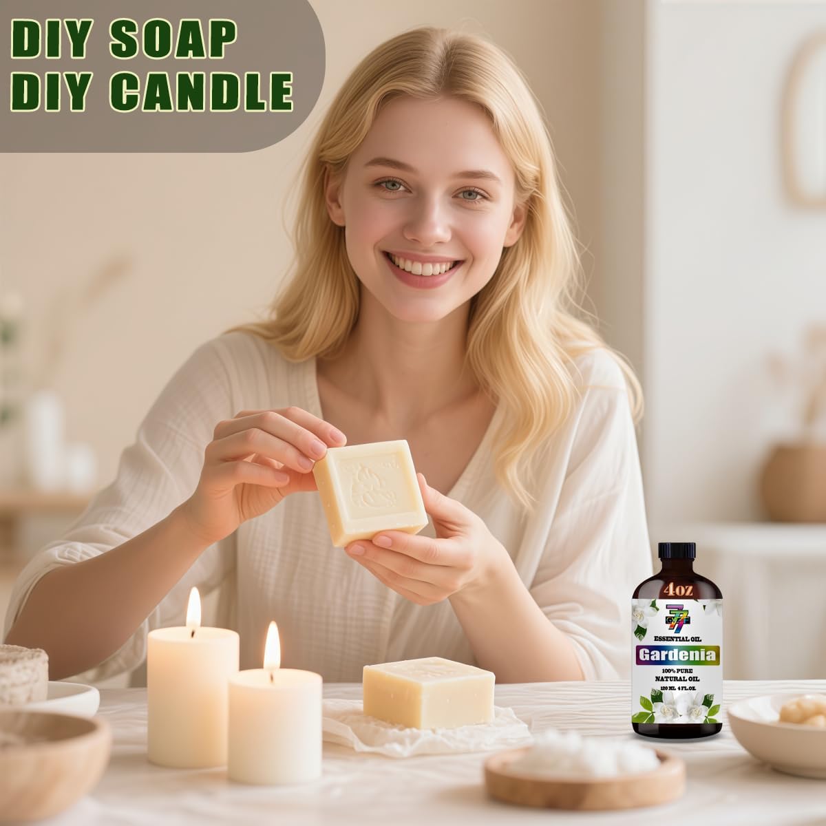 Gardenia Essential Oil 4 Oz for Diffusers Humidifiers and DIY Crafts