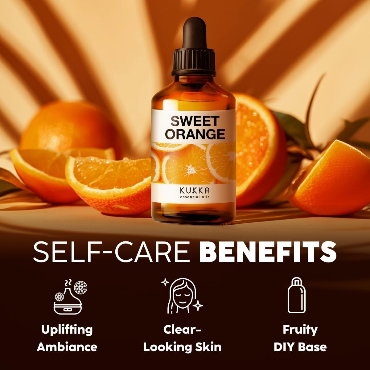 KUKKA Orange Essential Oil 4 Fl Oz Aromatherapy