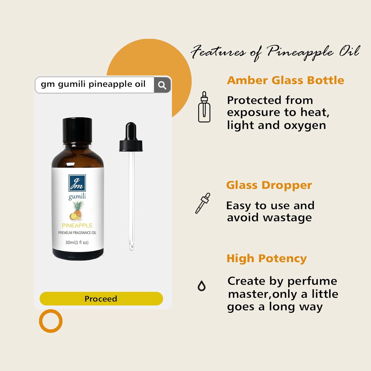 Pineapple Essential Oil - 1 oz for Candles Diffusers Laundry