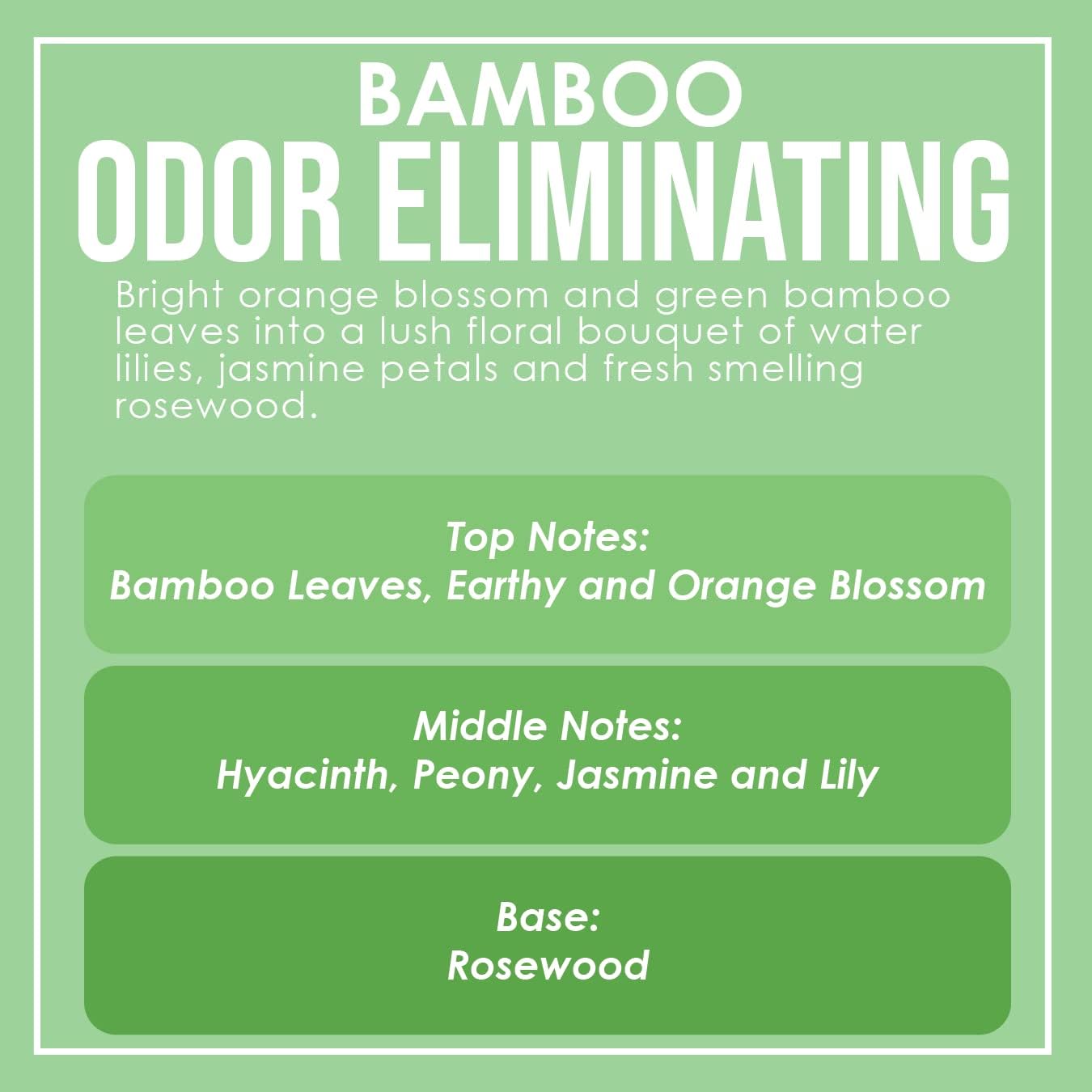 Bamboo Two Pack Odor Eliminating Candles