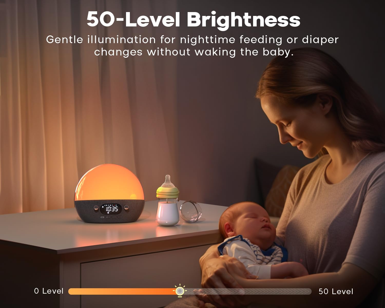 MOMILLA Sunrise Alarm Clock with Bluetooth Speaker