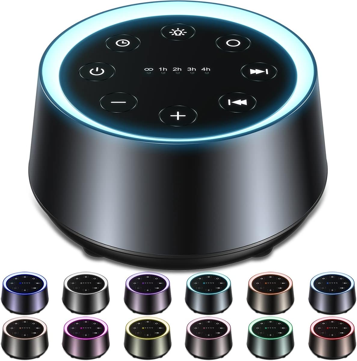 EasyHome Sleep Sound Machine with 30 Sounds and Night Light