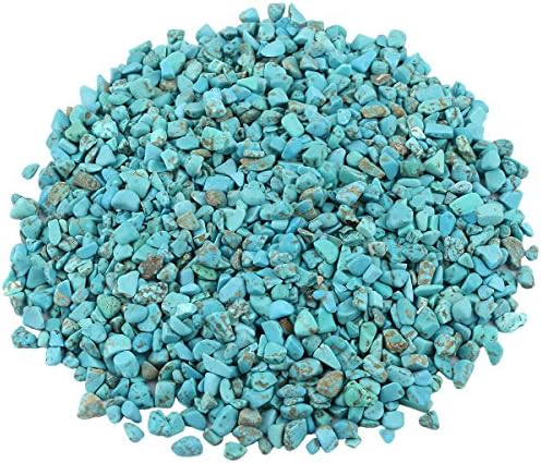 SUNYIK Green Howlite Turquoise Tumbled Crystal Pillow Stand