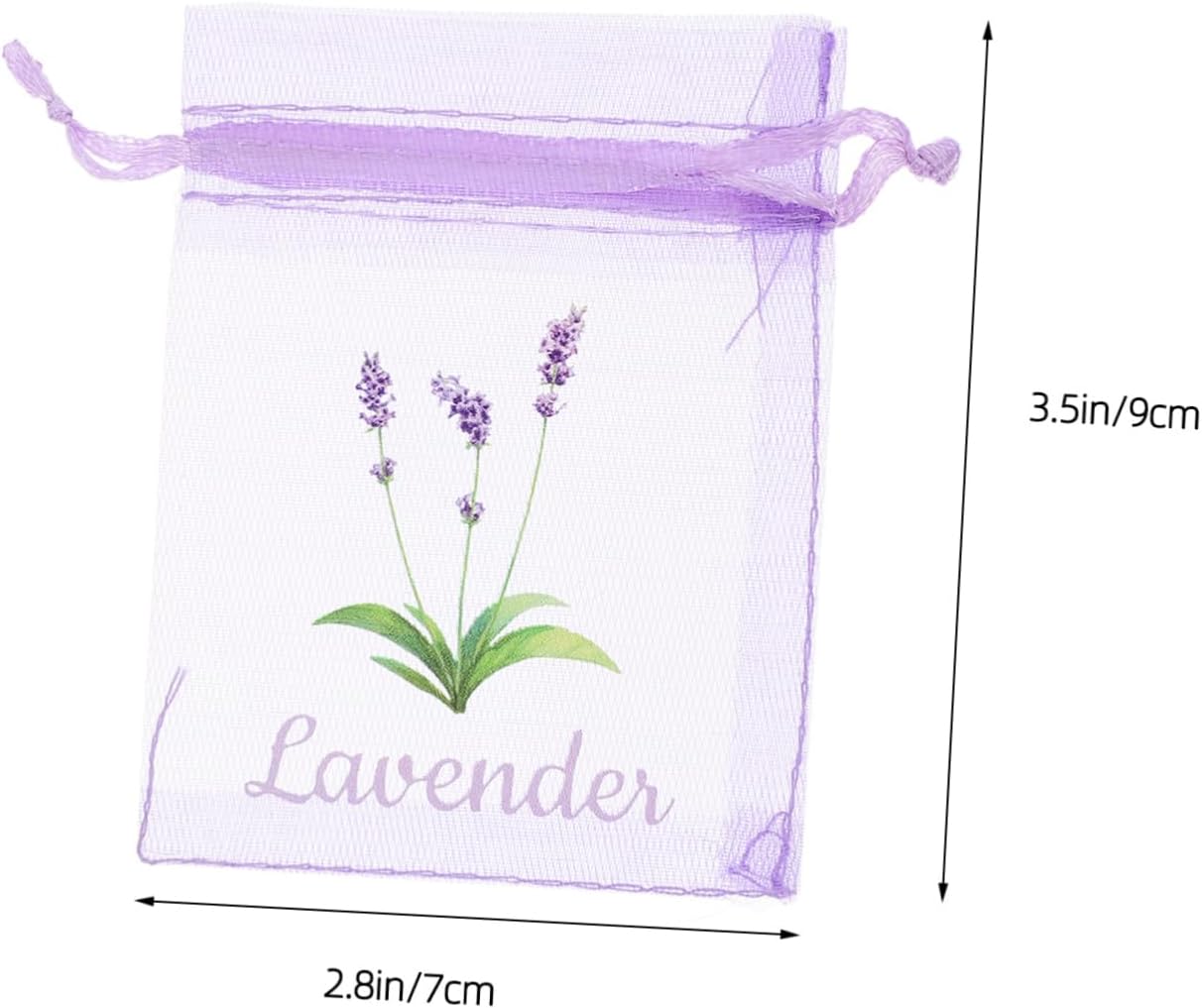 Cabilock Lavender Sachet Bags 20pcs Empty Drawstring Pouches for Herbs and Spices