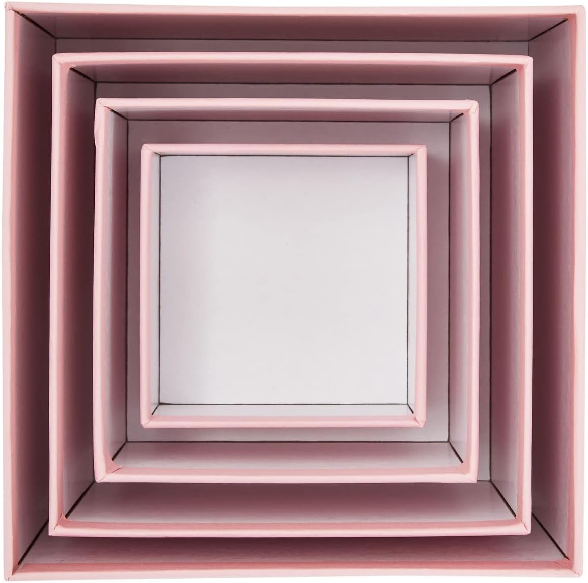 Stockroom Plus 4 Pack Pink Square Nesting Gift Boxes