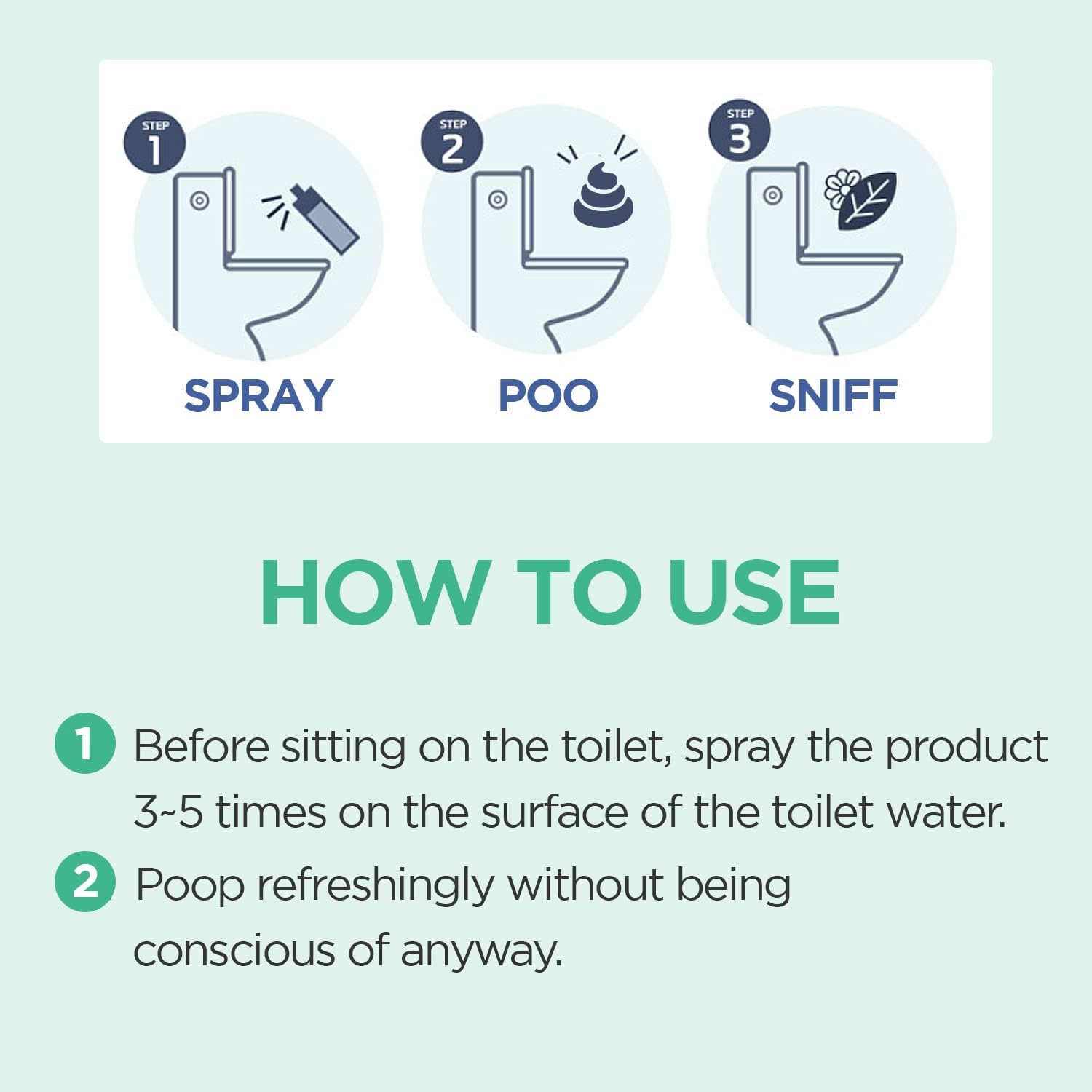 Pooretty Pre-Poo Toilet Spray 2 Pack