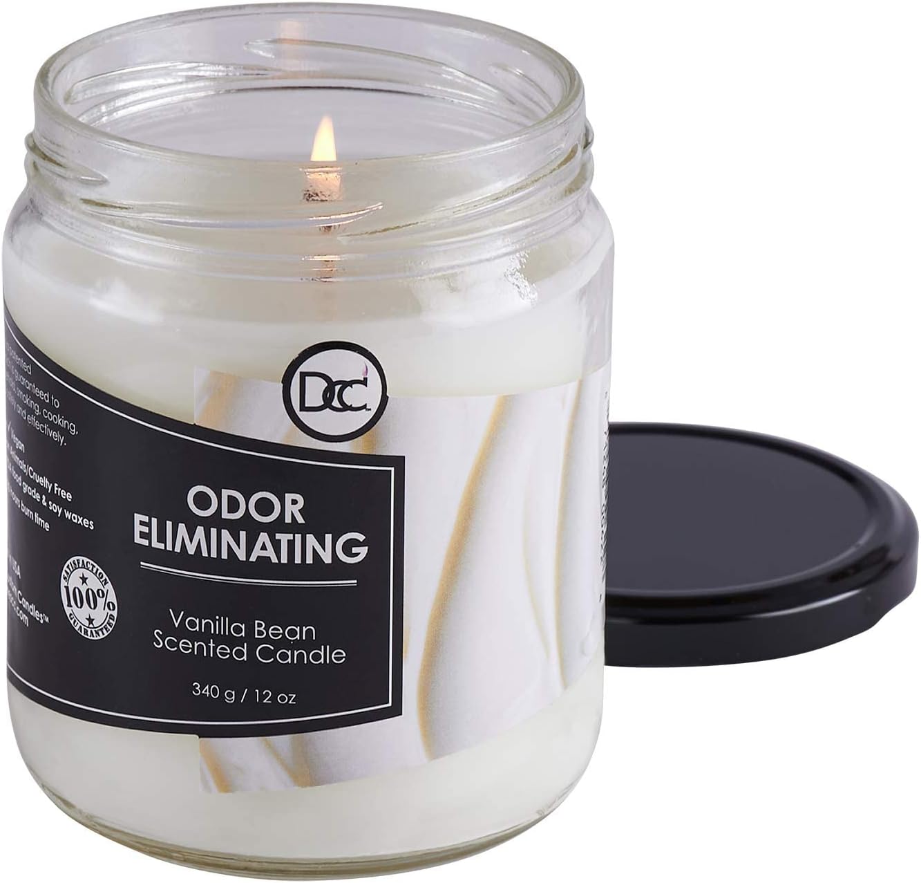 Vanilla Bean Odor Eliminating Candle 12 Ounce