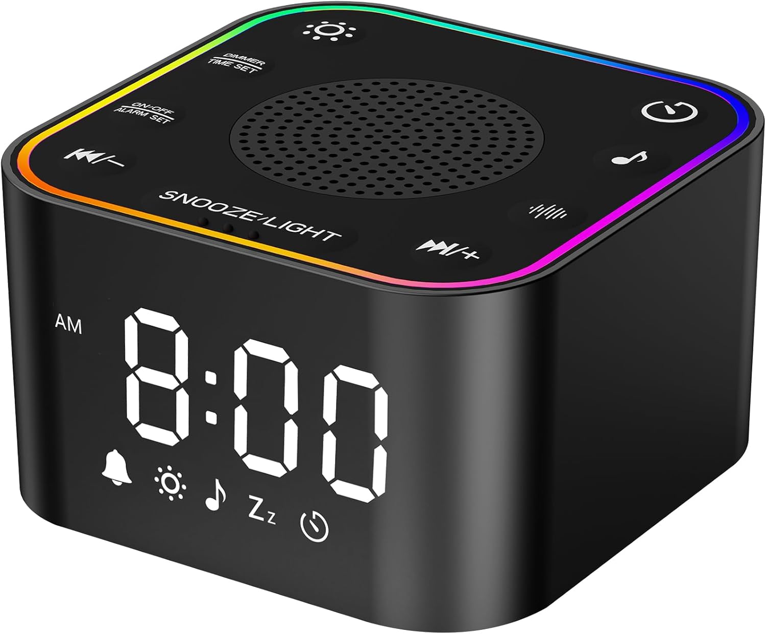 Sound Machine with Alarm Clock 30 Non-Looping Sleep Sounds and Night Light