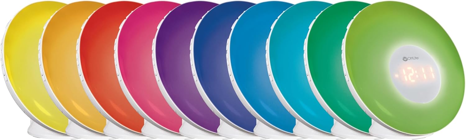 OttLite Wake Up Light with White Noise and Sunrise Simulation
