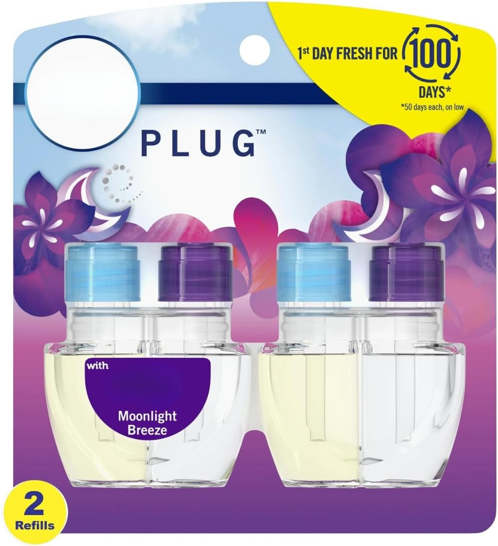 Moonlight Breeze Plug In Air Freshener with 2 Refills