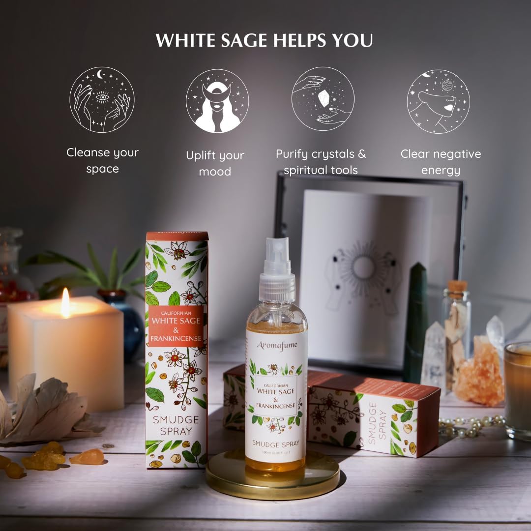 Aromafume White Sage Frankincense Smudge Spray 100ml