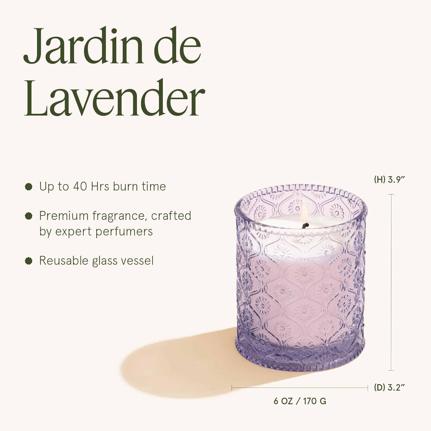 LA JOLIE MUSE Lavender Lilac Scented Candle