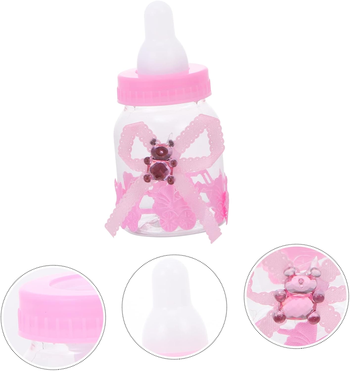 12Pcs Plastic Candy Boxes with Bear Design