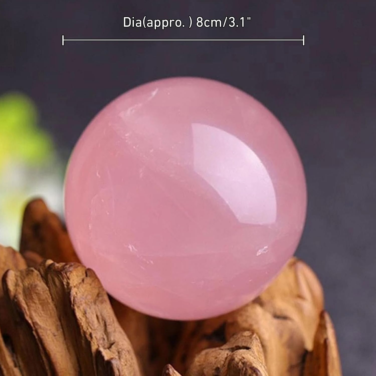 Rose Quartz Crystal Sphere 80mm Healing Stone