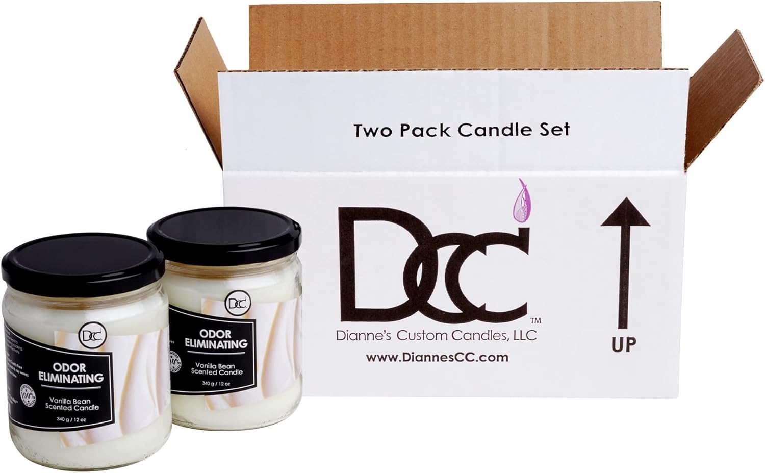 Vanilla Two Pack Odor Eliminating Candles