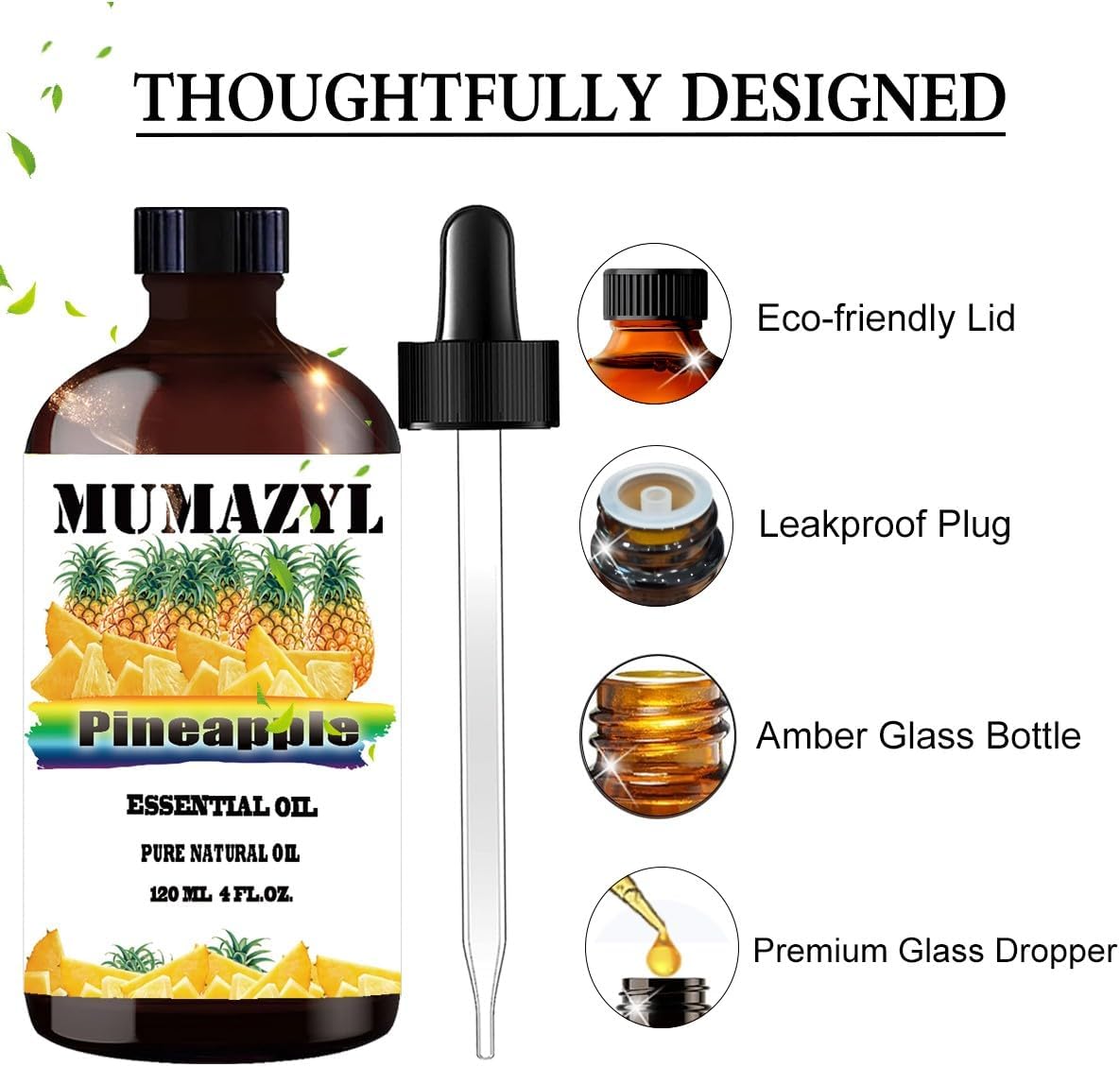 MUMAZYL Pineapple Essential Oil 4 Fl Oz 120ML