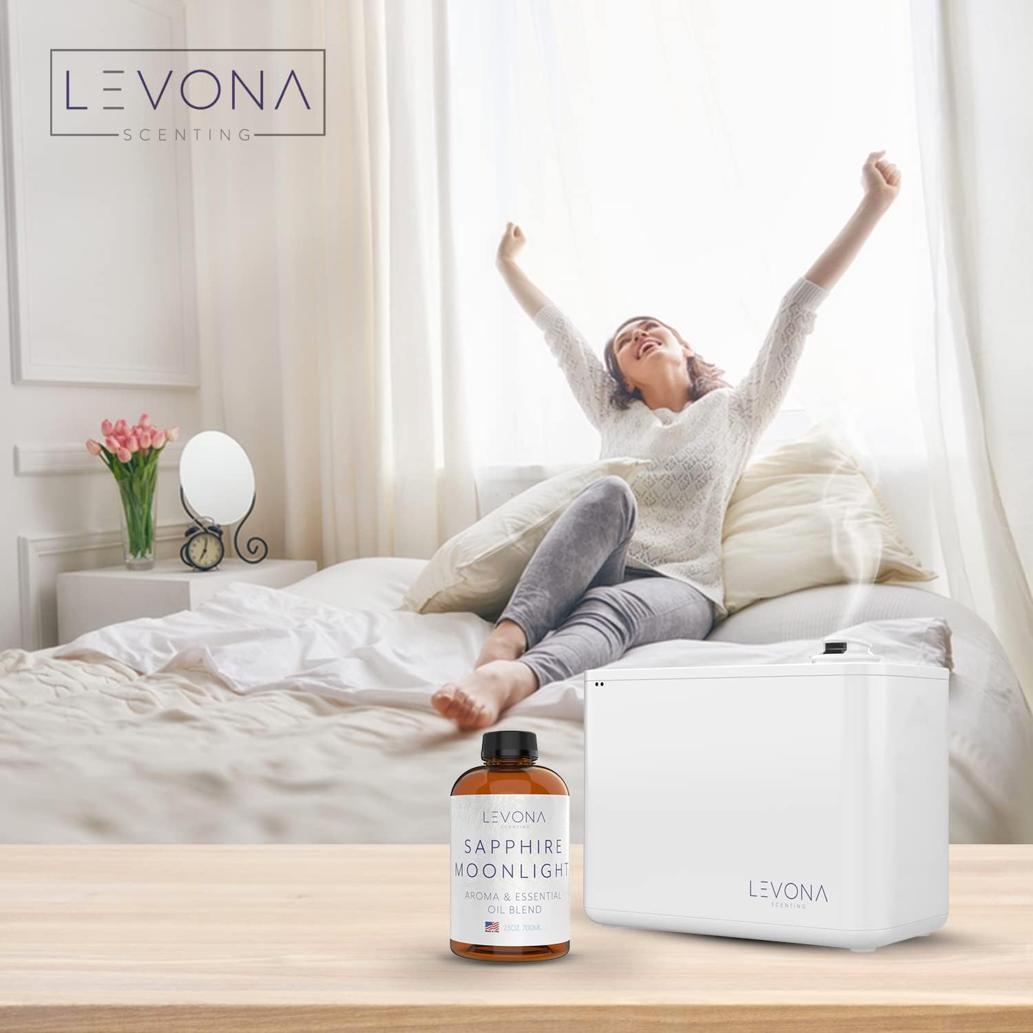 LEVONA Scent Pure Essential Oil for Diffusers 700ml Sapphire-Moonlight