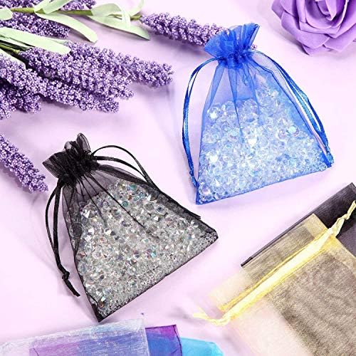 50pcs 4x6 Inch Mixed Color Drawstring Gift Bags