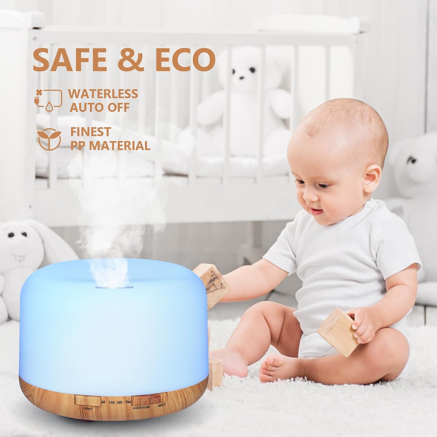 SACATR 500ml Essential Oil Diffuser with 36 Oils