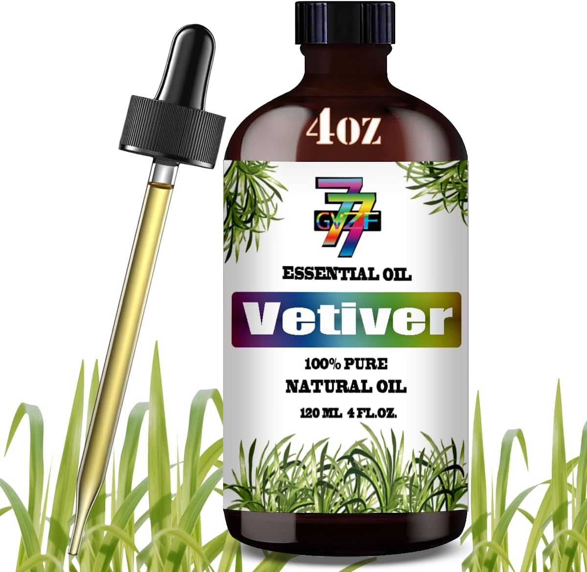 GV77ZF Vetiver Essential Oil 4 oz