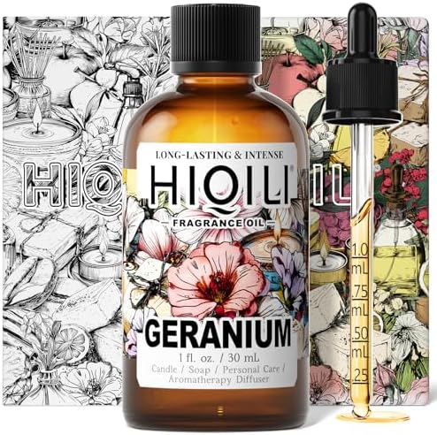 HIQILI Geranium Fragrance Oil 1 Fl Oz