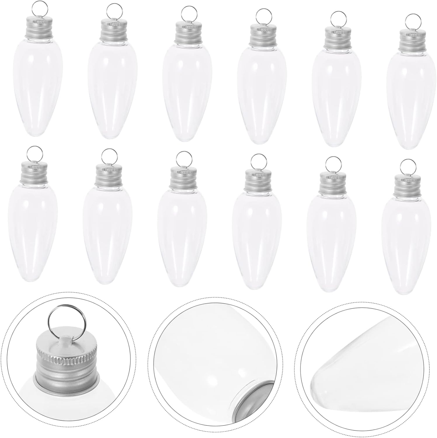 12pcs Bulb Shape Candy Containers for Parties and Weddings