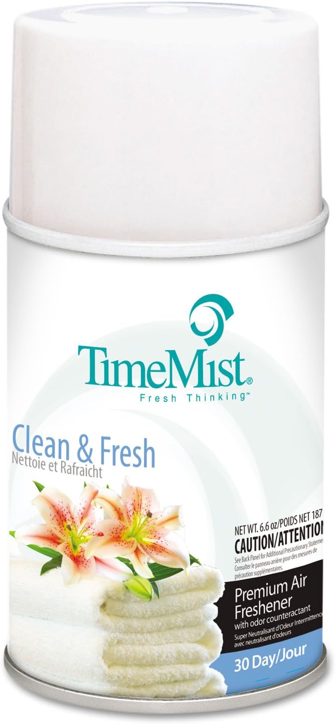 TimeMist Metered Fragrance Dispenser Refill Clean N Fresh 66 Ounces Single White