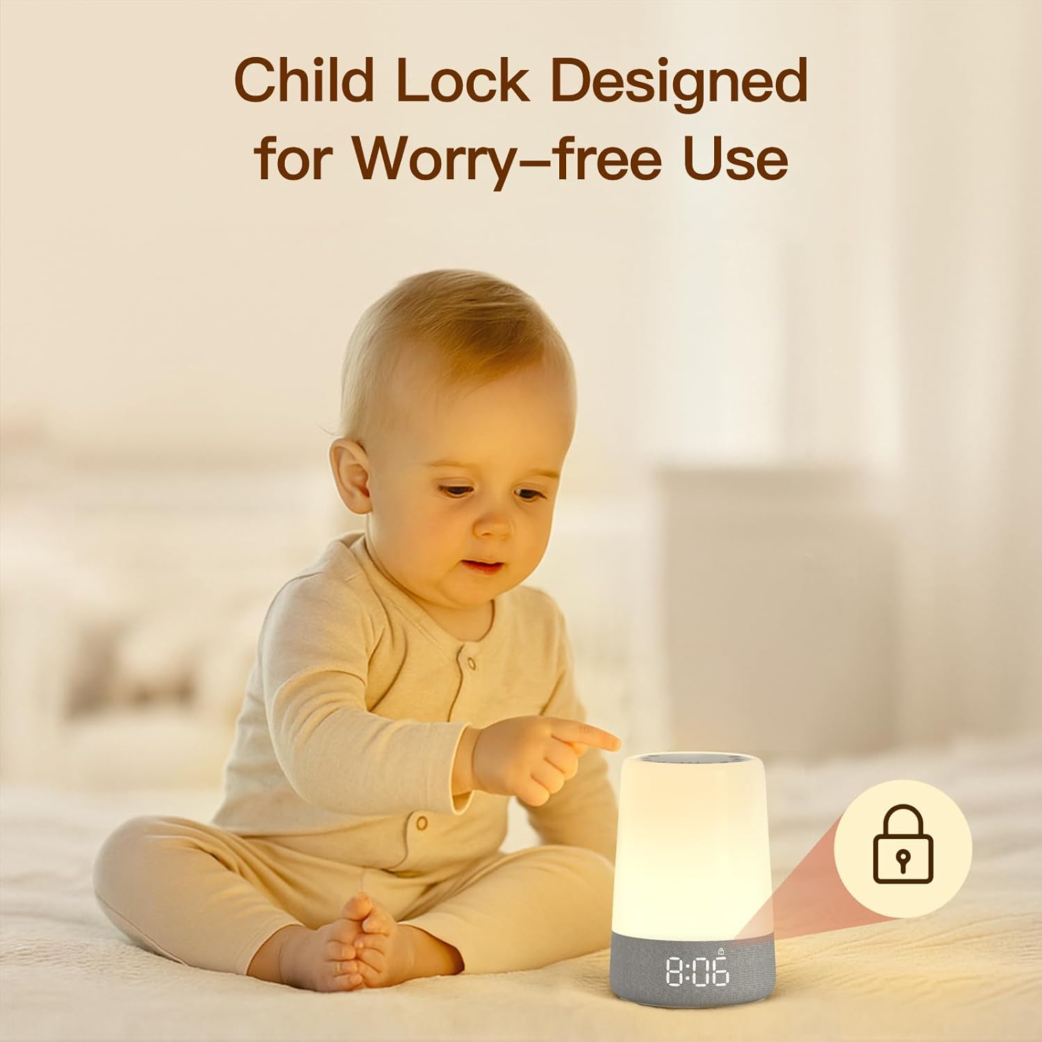 REACHER Sleep Trainer Alarm Clock for Kids