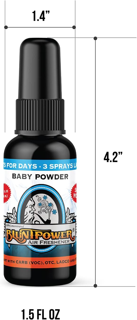 BluntPower Baby Powder 3 Pack Premium Air Freshener