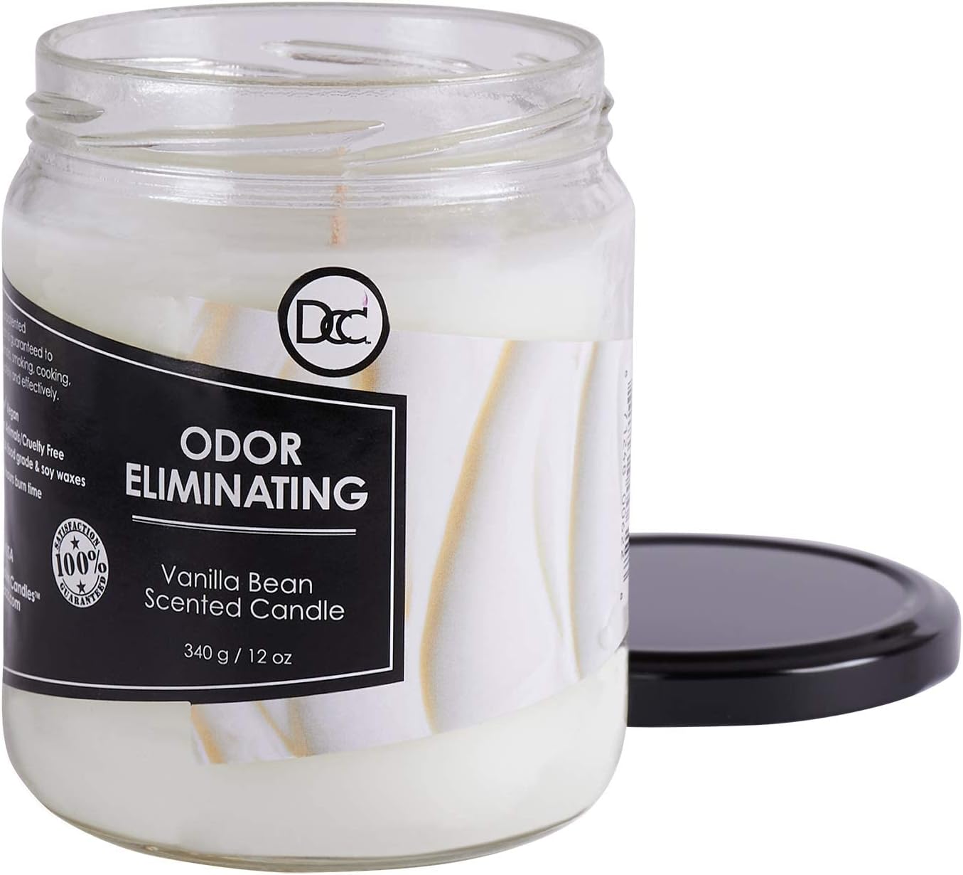 Vanilla Bean Odor Eliminating Candle 12 Ounce