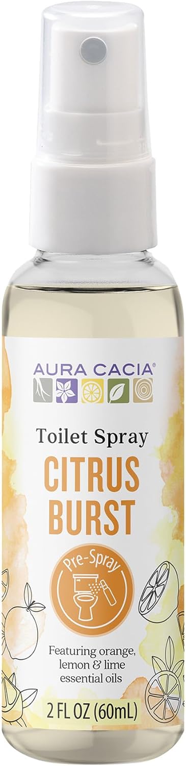 Aura Cacia Citrus Burst Toilet Spray 2 Fl Oz