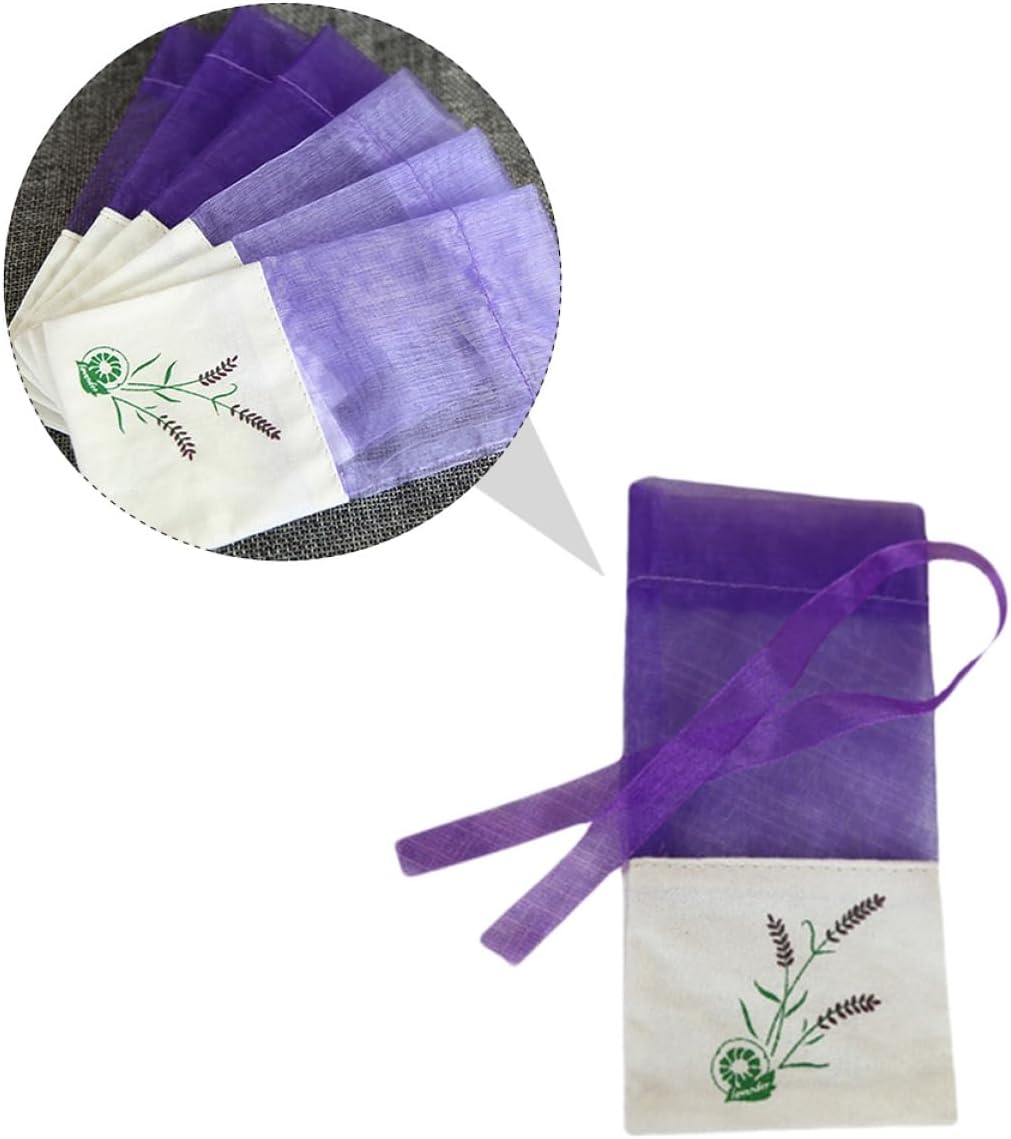 ULTECHNOVO 12pcs Lavender Sachet Bags with Drawstring for Home and Gifts