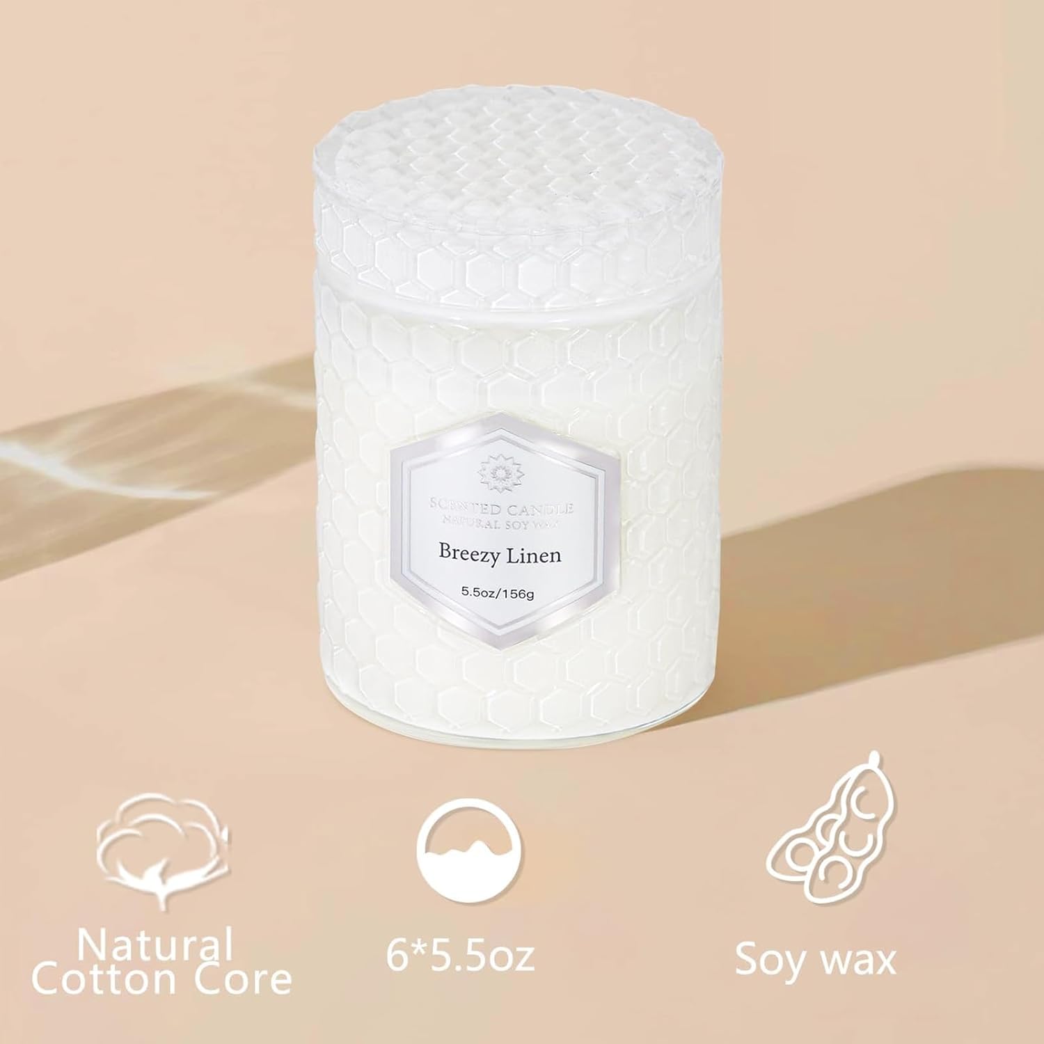 6 Pack Aromatherapy Candles for Home Comfort and Relaxation