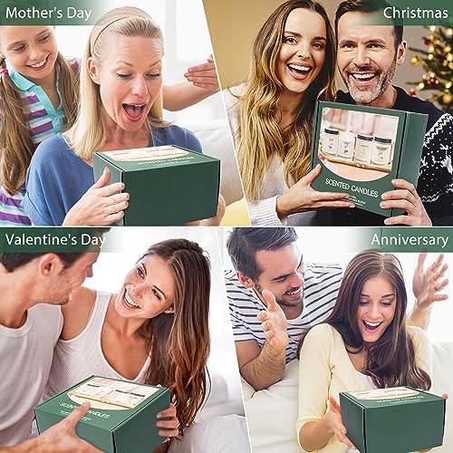 Lavender Aromatherapy Candles 4 Pack with 240 Hours Burn Time