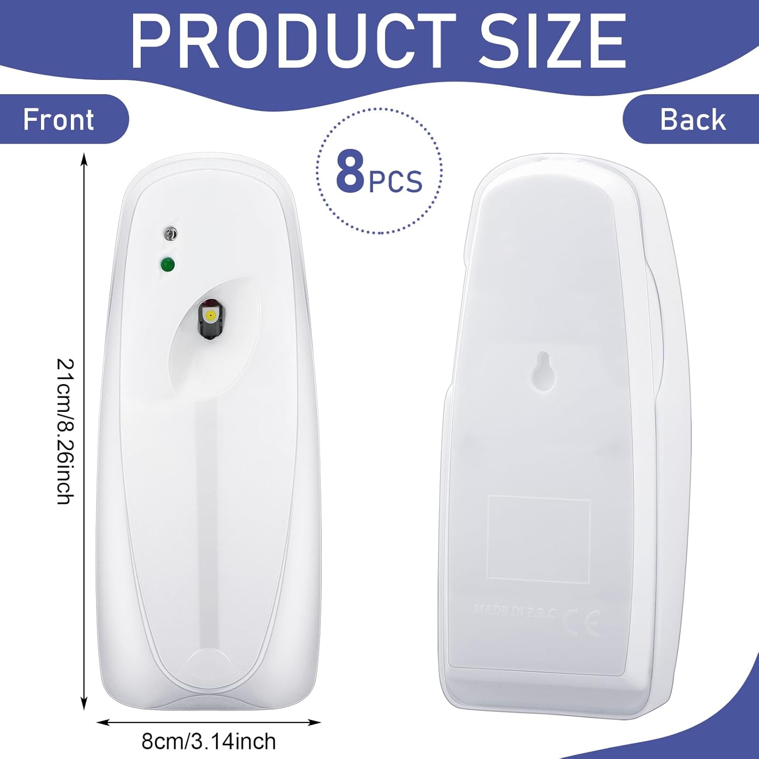 Uiifan 8 Pcs Wall Mounted Automatic Air Freshener Dispenser
