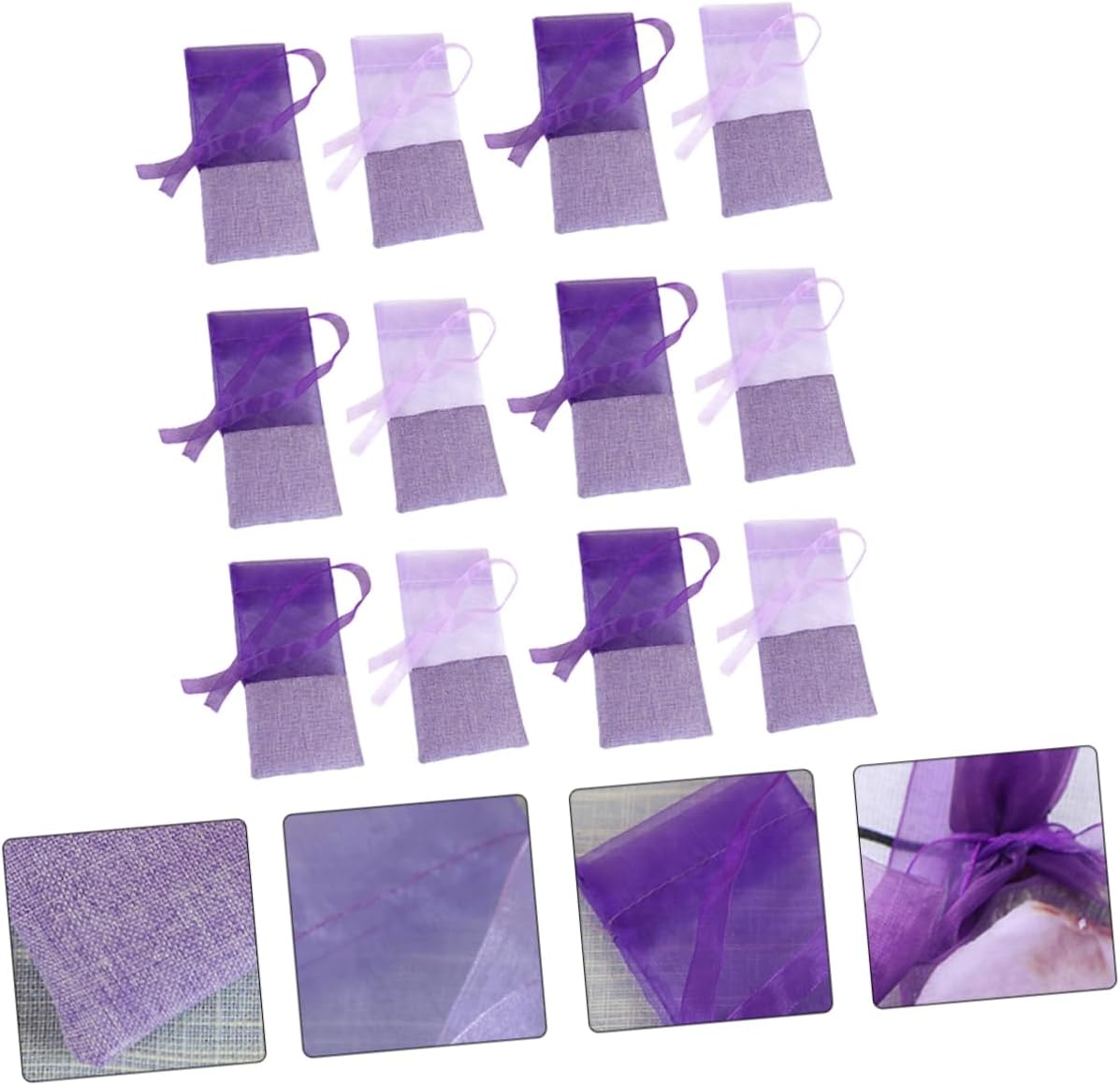24pcs Lavender Sachets for Freshening Gauze Bags and Events