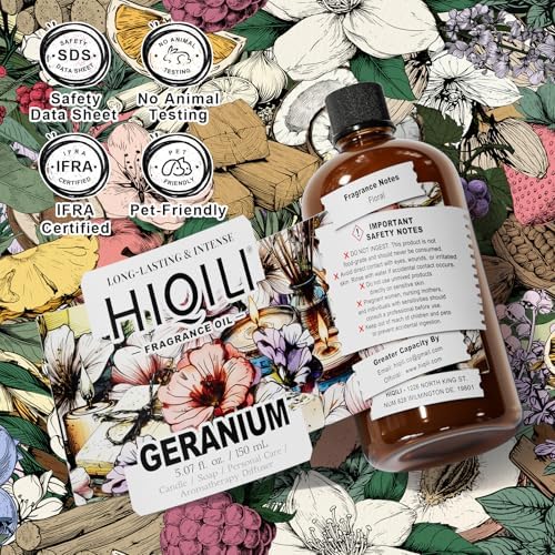 HIQILI Geranium Essential Oil 507 Fl Oz