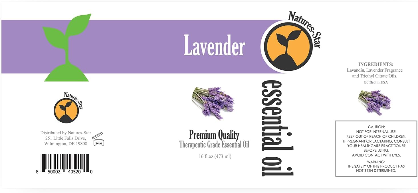 Natures-Star Lavender Essential Oil 16 Oz