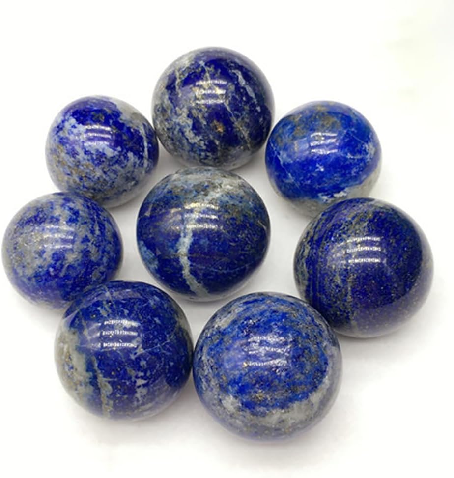 Lapis Lazuli Crystal Healing Ball with Wood Stand