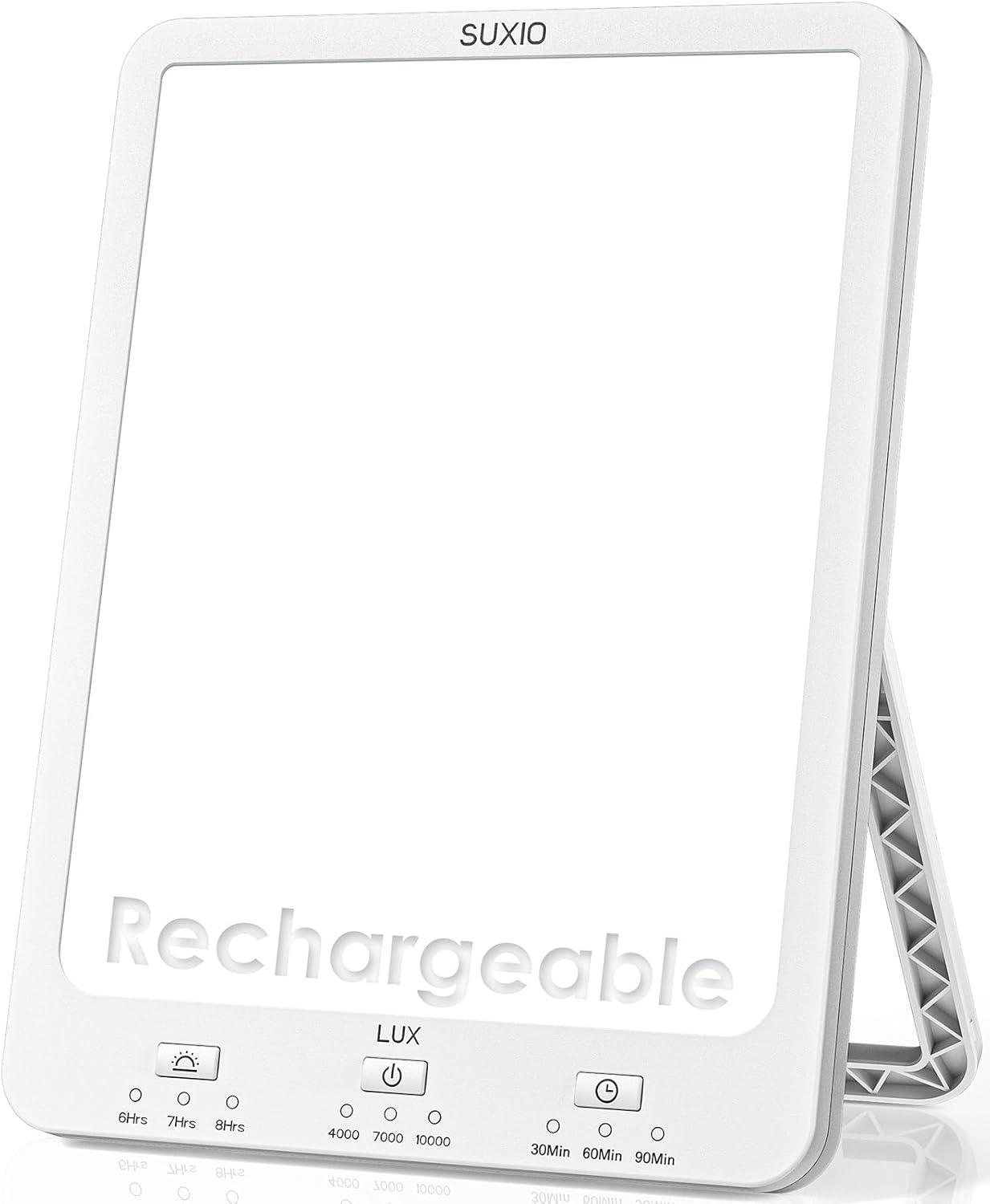 SUXIO Rechargeable Light Therapy Lamp with Wake Up Function