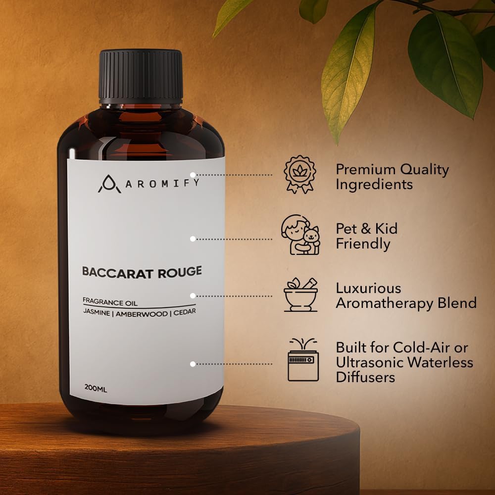 Aromify Diffuser Oil Baccarat Rouge Luxury Scent 67 FL Oz