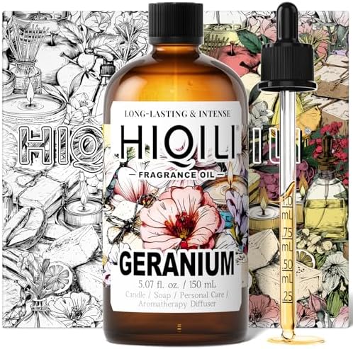 HIQILI Geranium Essential Oil 507 Fl Oz