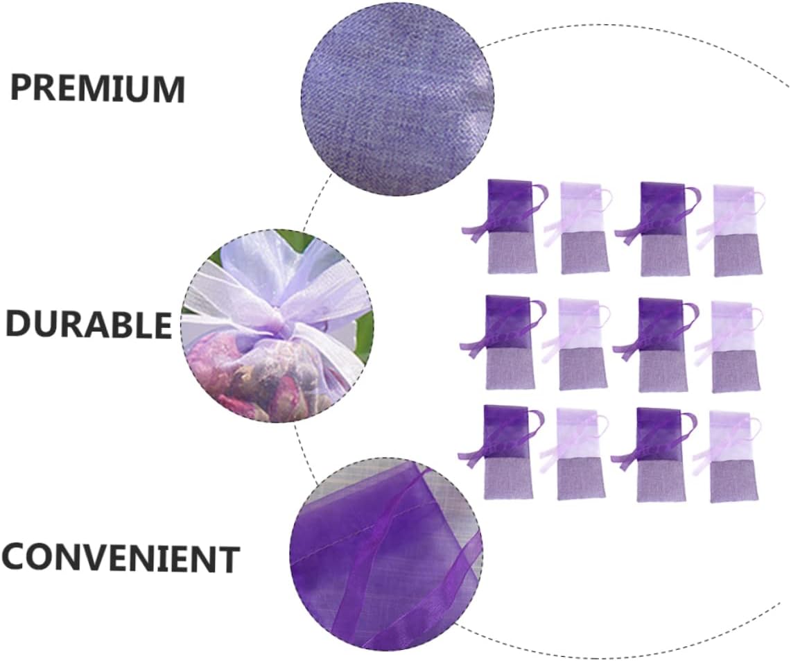 24pcs Lavender Sachets for Freshening Gauze Bags and Events
