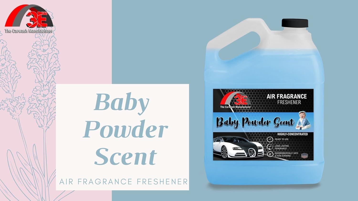 Baby Powder Scent Air Freshener 1 Gallon Made in USA