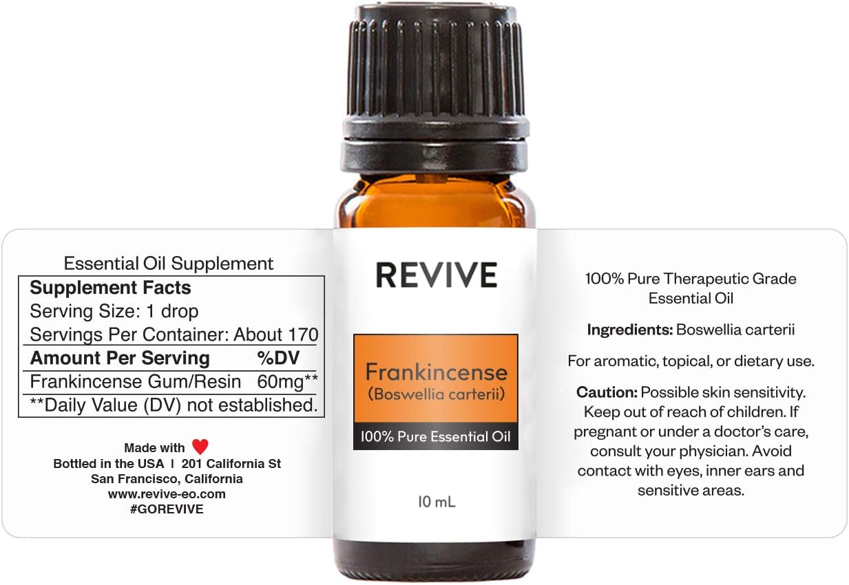 Frankincense Essential Oil 10mL by ReviveEO - Pure Therapeutic Aromatherapy